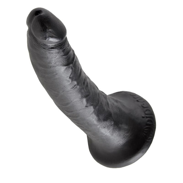King Cock - 7 Pene Negro 17.8 Cm