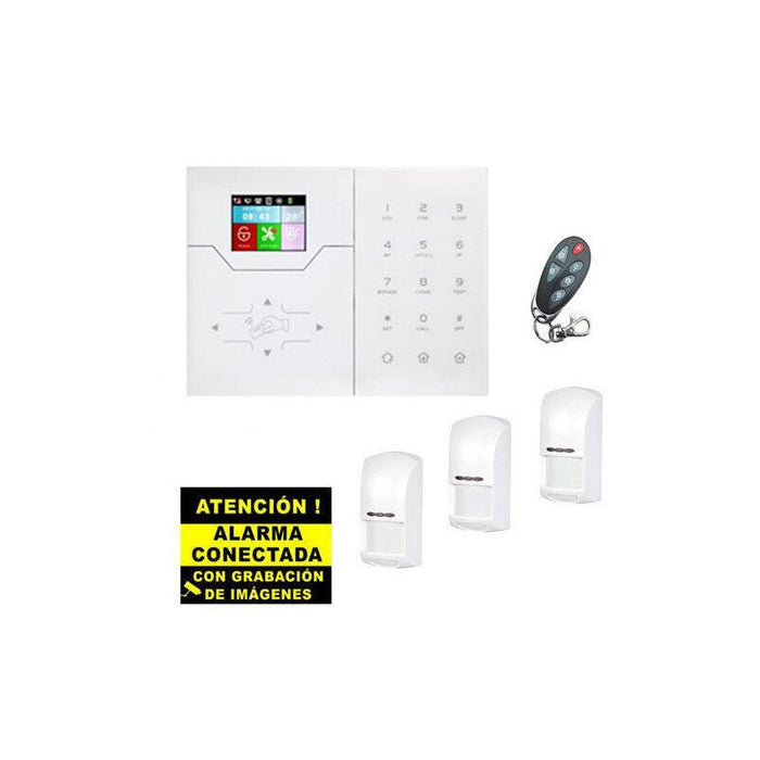 Kit De Alarma Bysecur Ip / Gsm. Central + 3 Pir + Mando