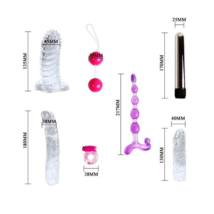 Kit De Vibrador Y Fundas Para El Pene