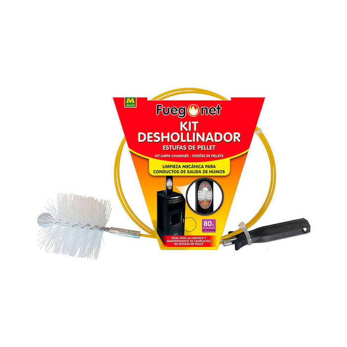 Kit Deshollinador - Estufas De Pellet Ø80mm 3m - Fuegonet Masso