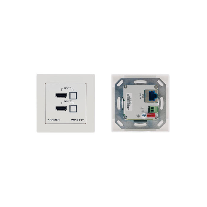 Kramer / Selector Automático Wall Plate / 4k /Wp-211t/Eu-80/86(W) / 20-804970590 Kramer 4k60 4:2:0 Hdcp 2.2 Hdmi Wall-Plate Auto Switcher And Poe Acceptor Over Hdbaset (Wp-211t/Eu-80/86(W)) 20-804970590
