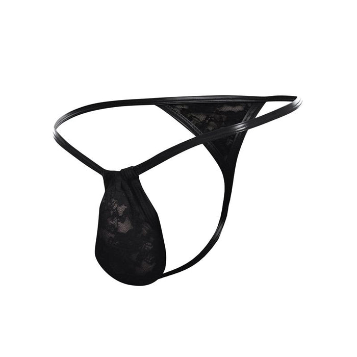 L4ce02 Tanga Con Encaje Talla (Interno):S/M