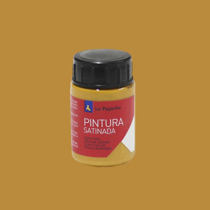 La Pajarita Témpera Escolar Bote De 35ml Satinada Amarillo Oxido L-03