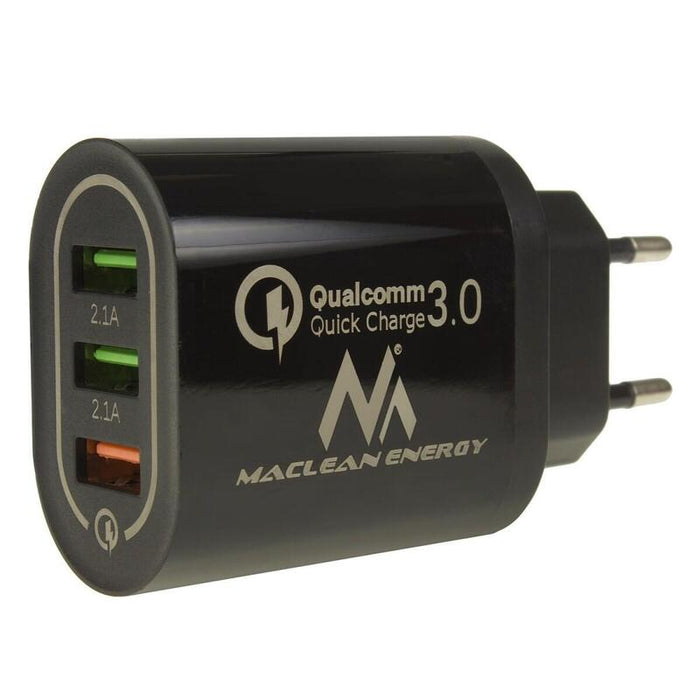 Ladowarka Sieciowa Maclean Mce479 B Qc 3.0 3xusb Czarna