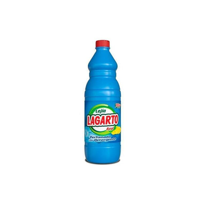 Lagarto Lejía Perfumada Azul Con Detergente Botella 1500ml