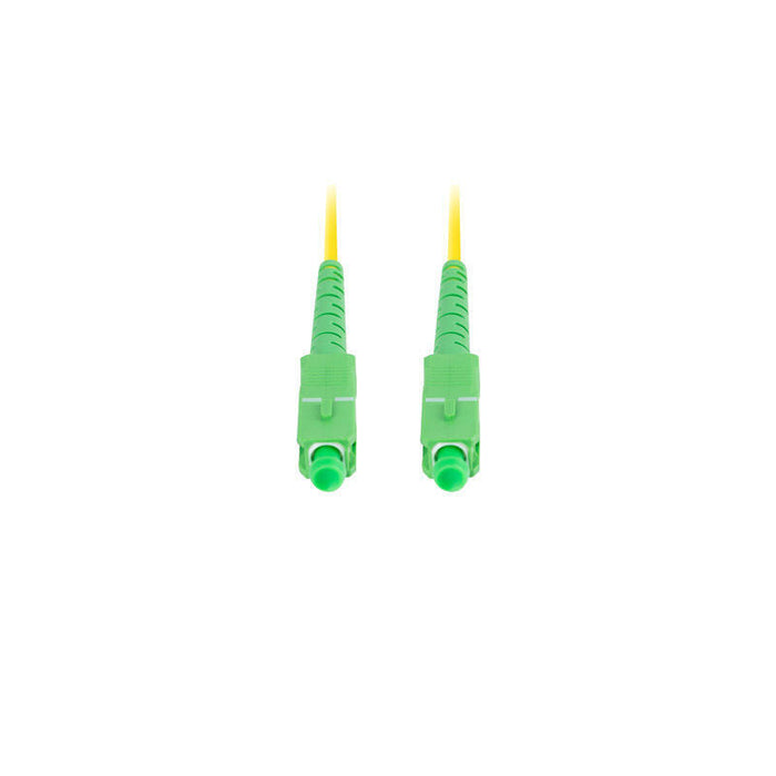 Lanberg Cable Fibra Óptica Sm Sc Apc-Sc Apc Simplex 5m Lszh G657a1 3.0mm Yellow