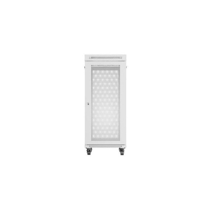 Lanberg Free Standing Rack Cabinet 19 27u 600x800 Mesh Door Lcd Flat Pack Grey