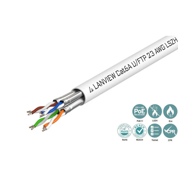 Lanview Lvn122430 Cable De Red Blanco 500 M Cat6a U/Ftp [Stp]
