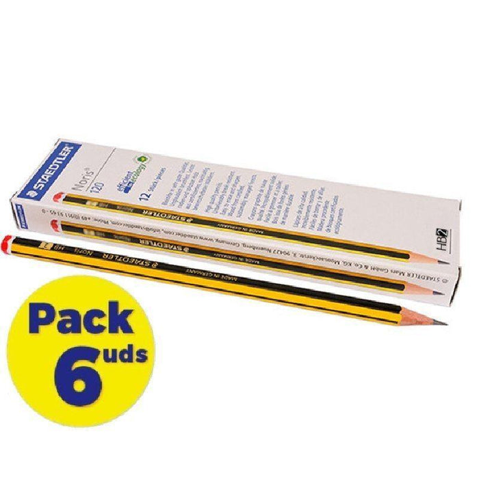 Lápices De Grafito Staedtler Noris 120-2 Hb 6 Cajas De 12 Unidades