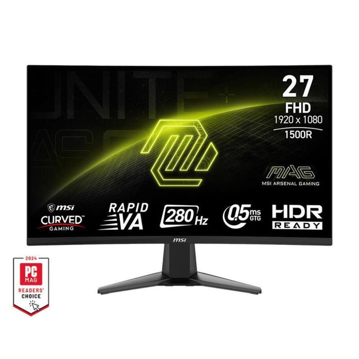 Lcd Monitor Msi Mag 276cxf 27" Curved Matte Panel Va 1920x1080 16:9 280 Hz 0.5 Ms Colour Black Mag276cxf