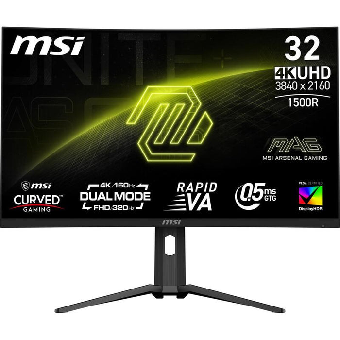 Lcd Monitor Msi Mag 321cupdf 31.5" Gaming/Curved/4k Panel Va 3840x2160 16:9 160 Hz 0.5 Ms Mag321cupdf