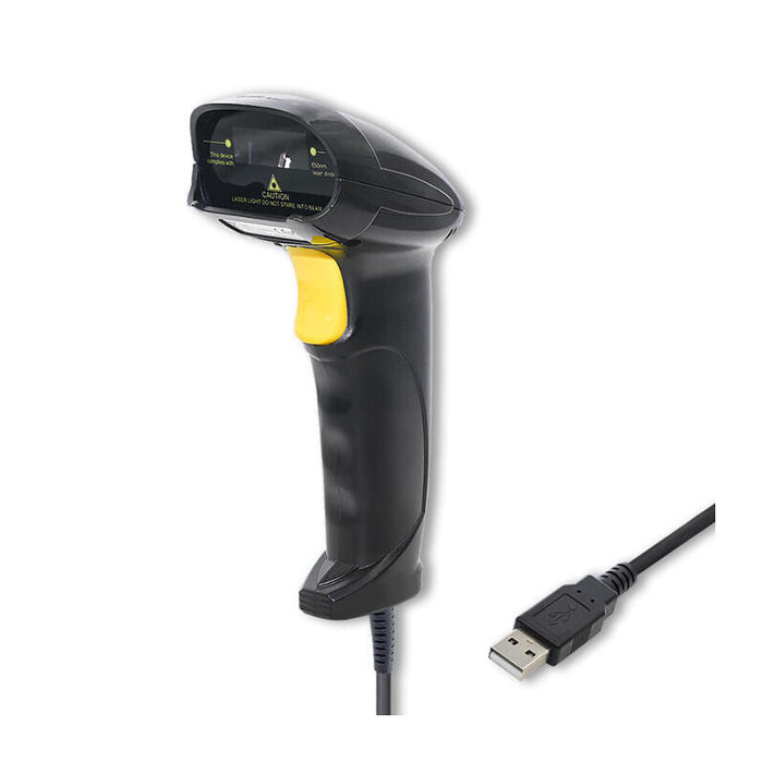 Lector De Código De Barras Láser Qoltec  1d  Usb  Negro