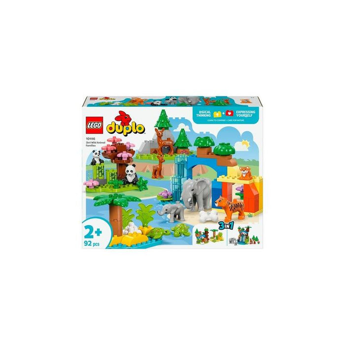 Lego 10446 Duplo Town Familias De Animales Salvajes Set 3en1 Juguete De Construcción   10446