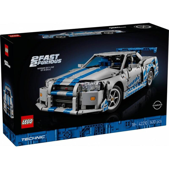 Lego 42210 Technic 2 Rápidos Y Furiosos Nissan Skyline Gt-R(R34), Coche De Carreras
