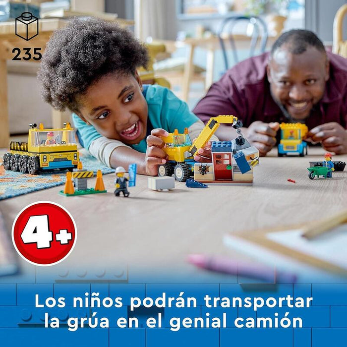 Lego 60391 City Camiones De Construcción Y Grúa Con Bola De Demolición