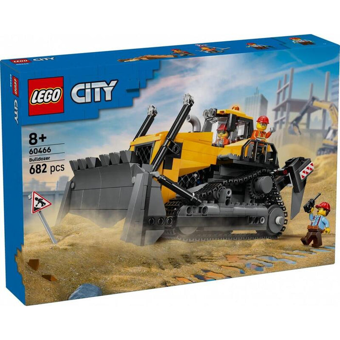 Lego 60466 City Bulldozer Amarillo Con Cargador Frontal