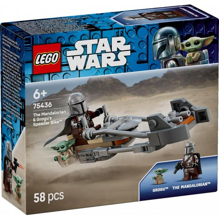 Lego 75436 Star Wars Der Mandalorianer Und Grogu Auf Ihrem Speeder Bike 75436