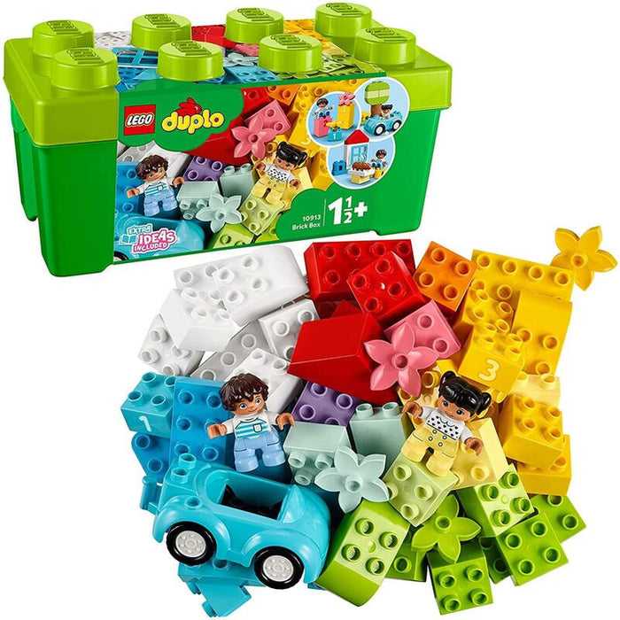 Lego Duplo Classic - Caja De Ladrillos, Juguete De Construcción Educativo, Incluye Bloques De Construcción De Colores Y Caja De Almacenaje (10913)