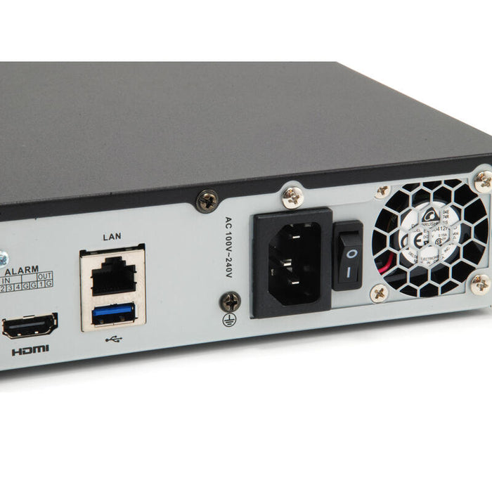 Levelone Gemini Videograbador Nvr-0508 Nvr De Red Poe 8 Canales 8 Puertos Poe H.265 Hdmi