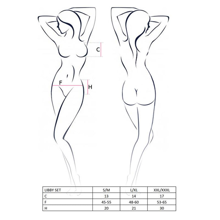 Libby Set Negro Talla (Interno):Xxl/Xxxl