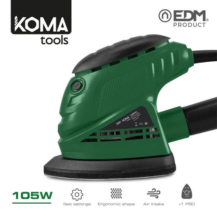 Lijadora Tipo Mouse 105w 14,1x14,5cm Koma Tools