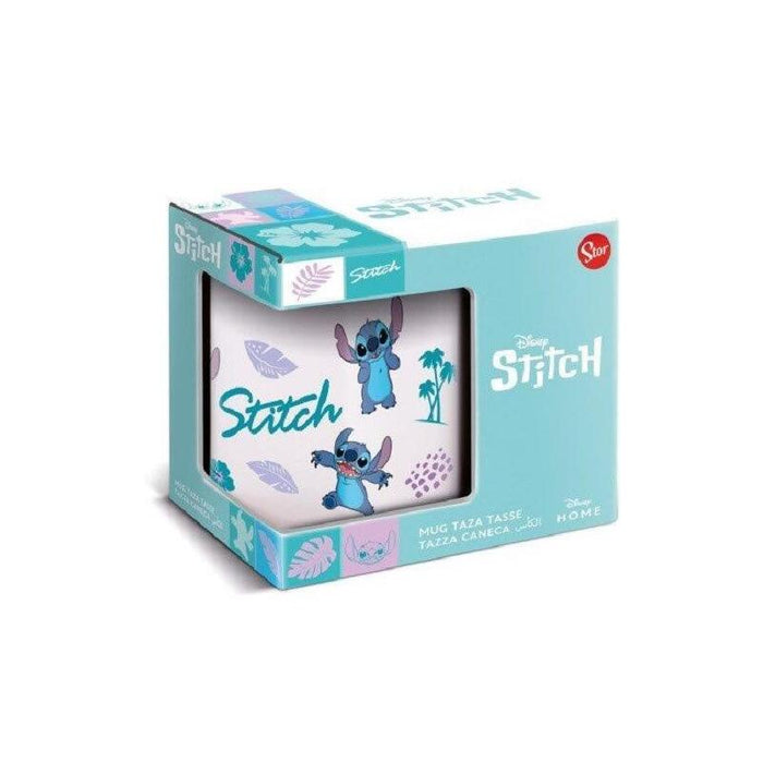 Lilo Y Stitch Taza Ceramica Hojas 325ml