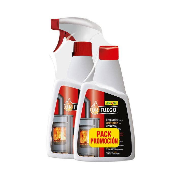 Limpiador Para Cristales De Estufas Y Chimeneas, 500 Ml, Pack 2 Uds