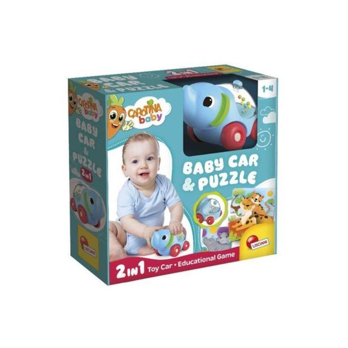 Lisciani Carojoina Baby - Elephant Car And Puzzle