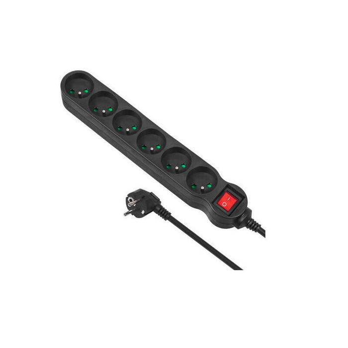 Listwa Zasilajaca Mce188 6 Gniazd 2300w 5m Negro