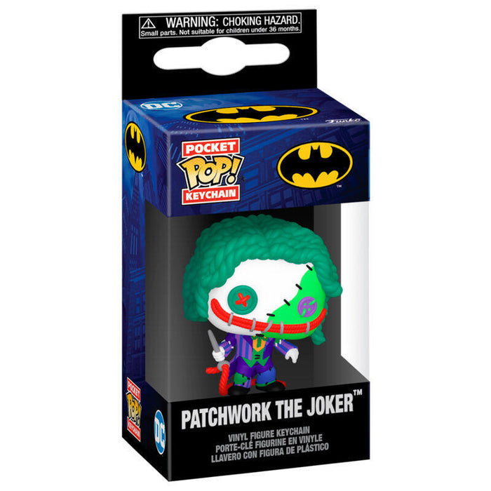Llavero Pocket Pop Dc Comics Patchwork Joker