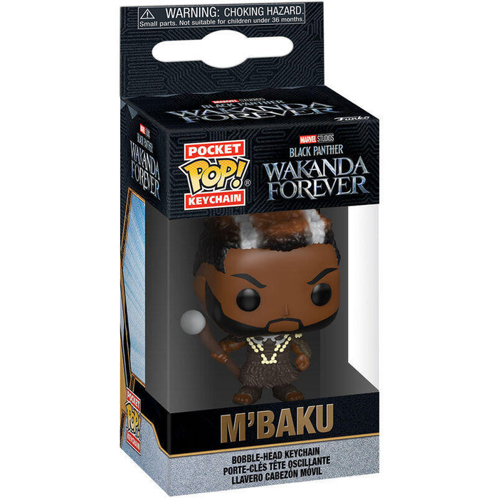 Llavero Pocket Pop Marvel Black Panther Wakanda Forever M Baku