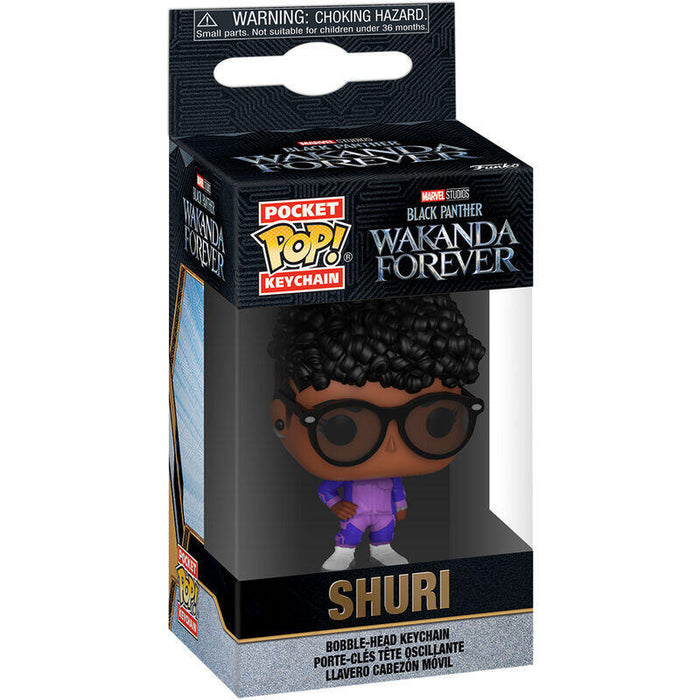 Llavero Pocket Pop Marvel Black Panther Wakanda Forever Shuri