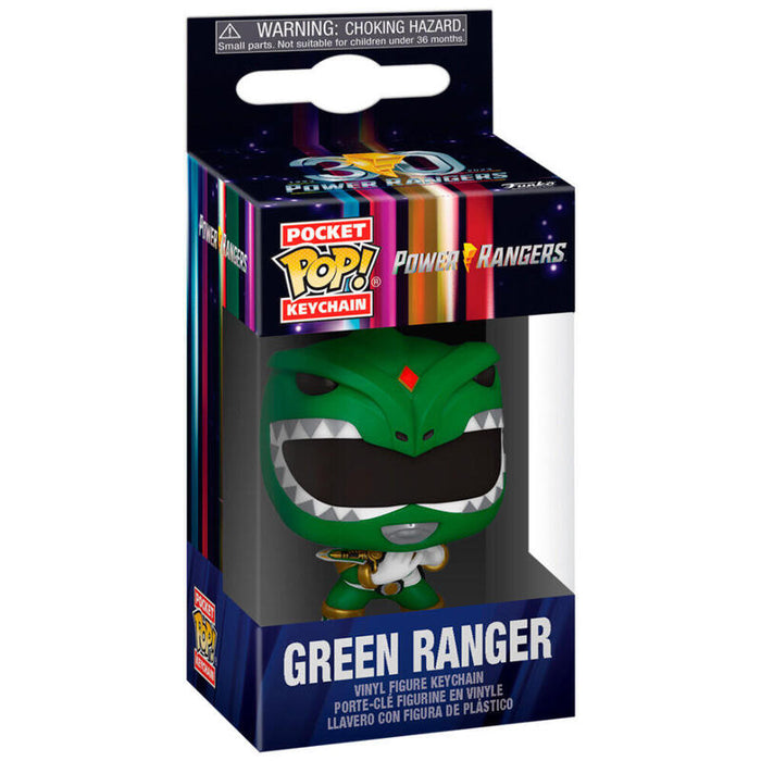 Llavero Pocket Pop Power Rangers 30th Anniversary Green Ranger