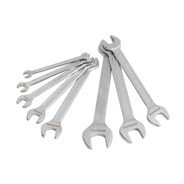 Llaves Fijas Cr-V De Doble Boca, Juego 8 Piezas