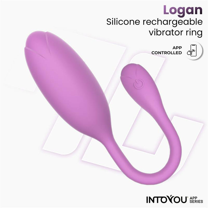 Logan Huevo Vibrador Con App Unibody Púrpura
