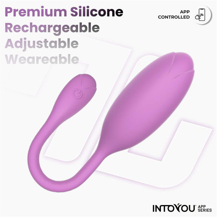 Logan Huevo Vibrador Con App Unibody Púrpura