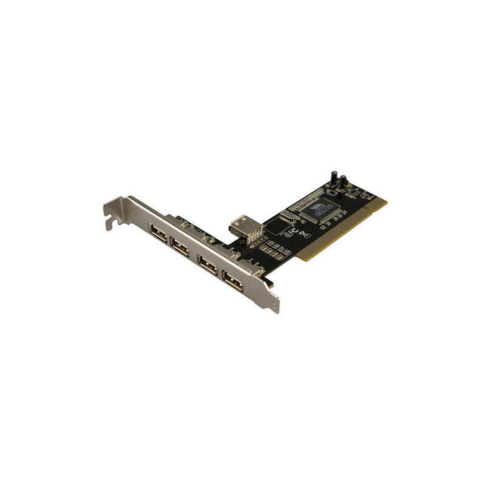Logilink 4+1-Port Usb 2.0 Pci Card, Pci, Usb 2.0, Rohs, Fcc, Ce, 480 Mbit/S, Via Vt6212l, Pc, Mac