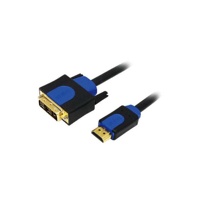 Logilink Cable Hdmi A Dvi-D 18+1pin St/St  3.00m Sw 1.4