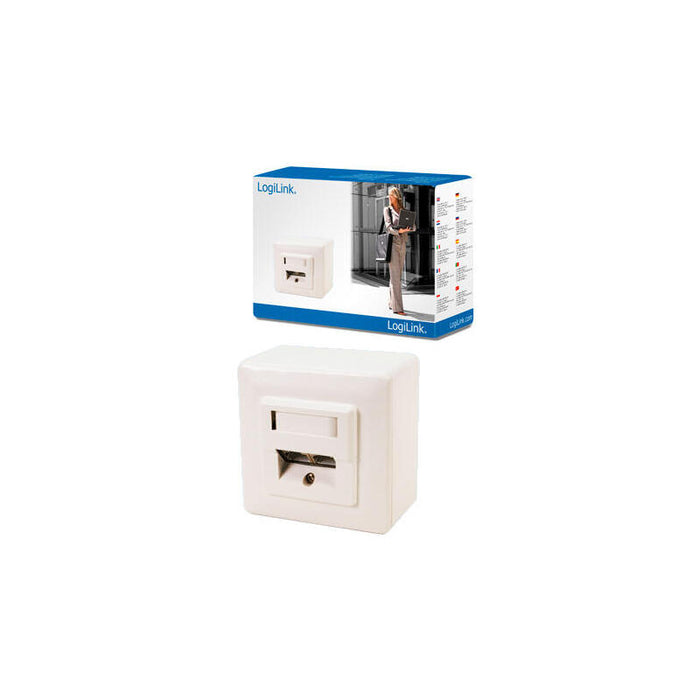 Logilink Np0035a Roseta De Pared Modular Cat 5e Superficie 2xrj45