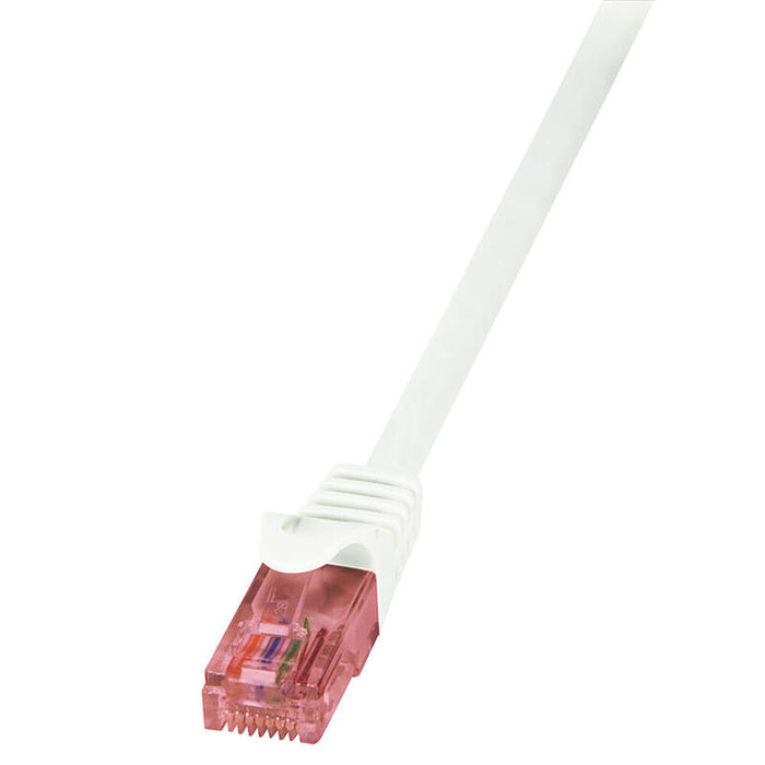 Logilink Patchkabel Rj45 U/Utp Cat6  15,00m Weiss Primeline