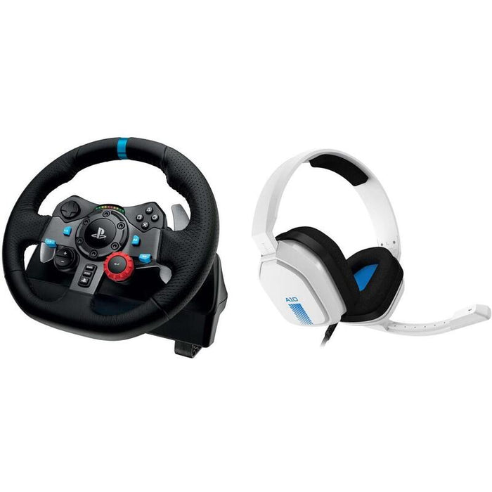 Logitech G29 Wheel + Astro A10 Ps4 Headset White