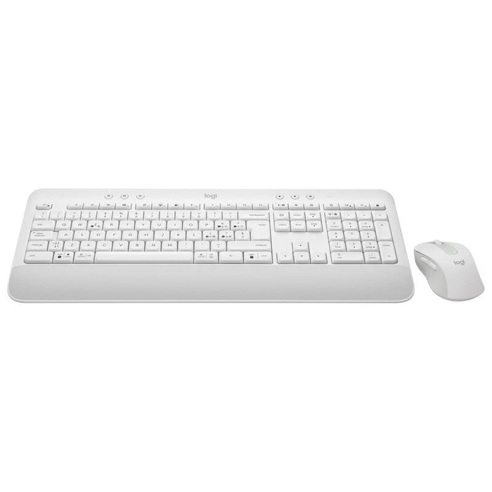 Logitech Signature Mk650 Combo For Business Juego De Teclado Y Ratón Inalámbrico Bluetooth Le Qwerty Italiano Blanco Hueso