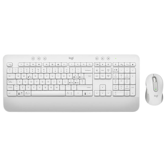 Logitech Signature Mk650 Combo For Business Juego De Teclado Y Ratón Inalámbrico Bluetooth Le Qwerty Italiano Blanco Hueso