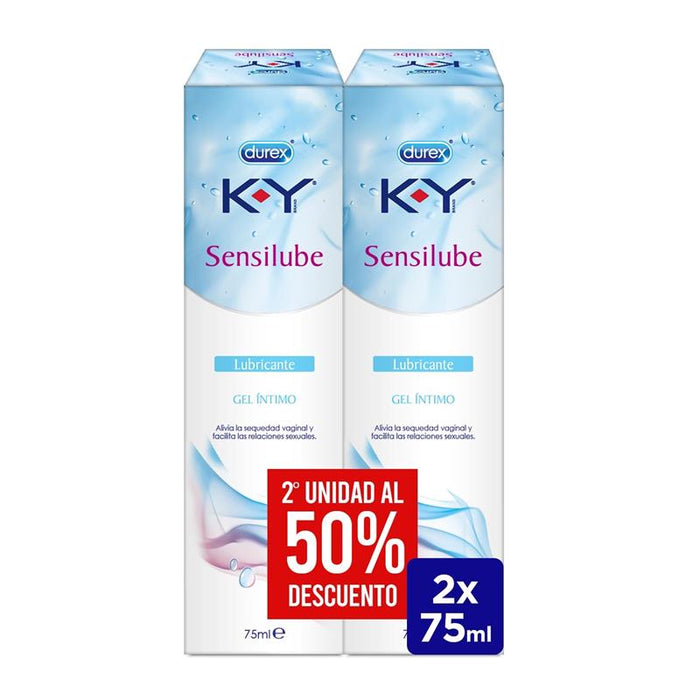 K-Y Gel Lubricante Hidrosoluble Intimo Duplo 2x75ml