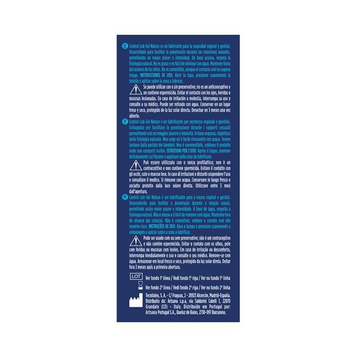 Control - Lub Gel Lubricante Natural 75 Ml