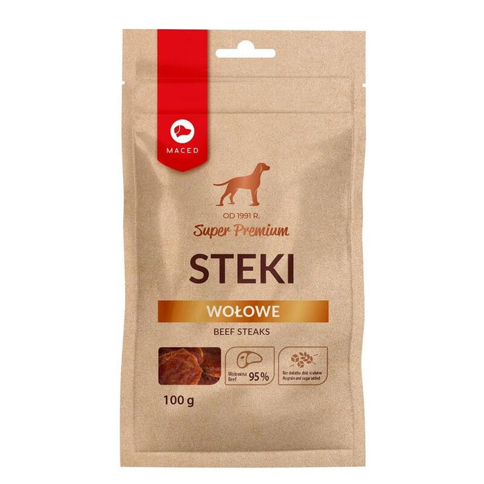 Maced Beef Steaks - Golosina Para Perros - 100 G