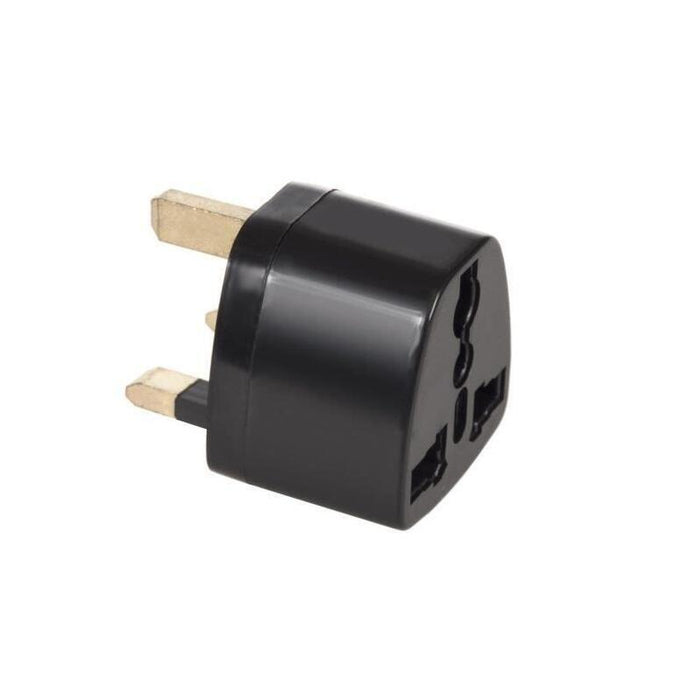 Maclean Mce154 Eu Socket Adapter For Uk Plug Black