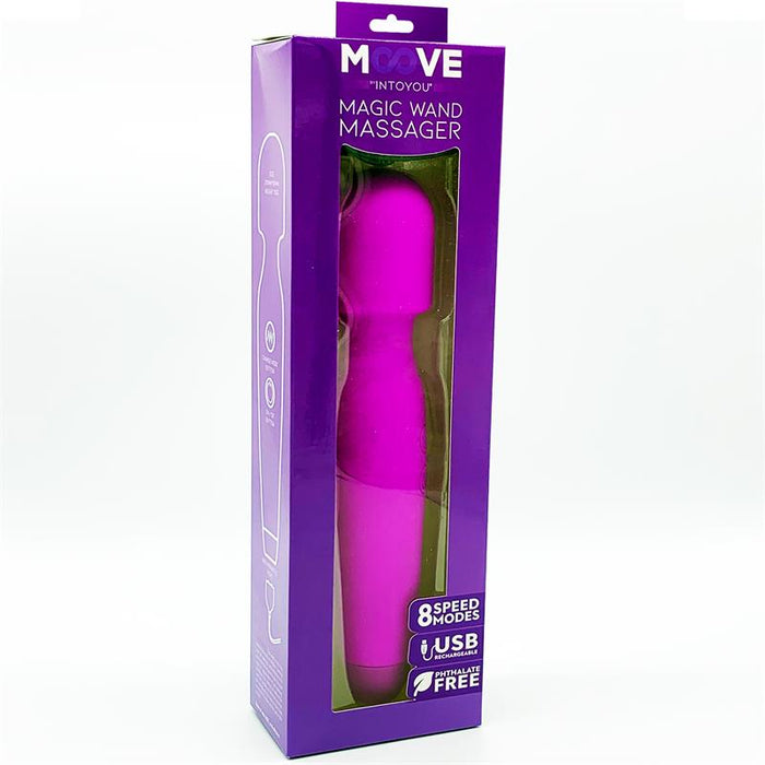 Masajeador Silicona Magic Wand  Purpura