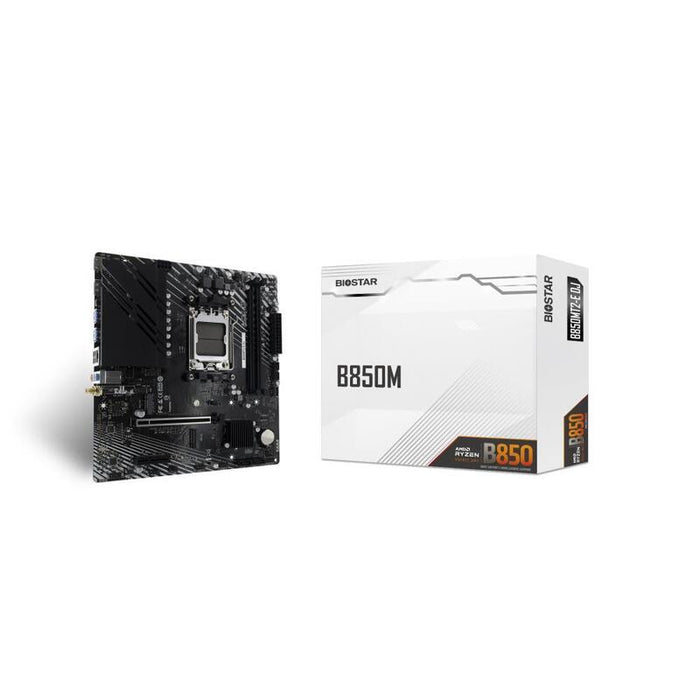 Mainboard Biostar Amd B850 Sam5 Micro-Atx 1xpci-Express 4.0 4x	 1xpci-Express 4.0 16x 2xm.2 1xhdmi 1xdisplayport 6xusb 2.0 6xusb 3.2 1xusb-C 1xrj45 3xaudio Port B850mt2-Edj