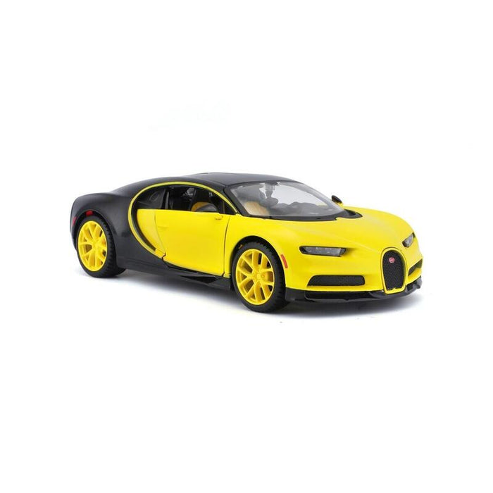 Maisto Bugatti Chiron    Yellow And Negro 1/24